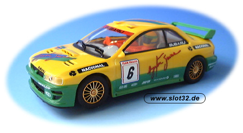 SCALEXTRIC Subaru WRC Sennaline yellow